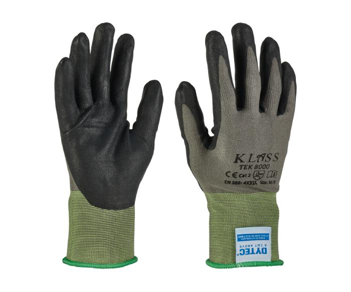 cut resistant glove, cut level C, tek 8000